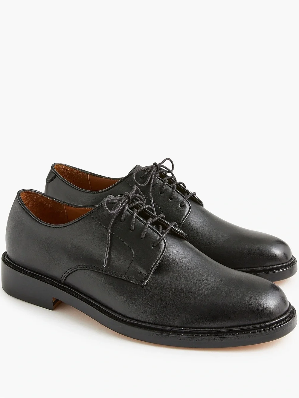 J. Crew Factory Men’s Lace Up Leather Derby Shoes in Black Size 9
